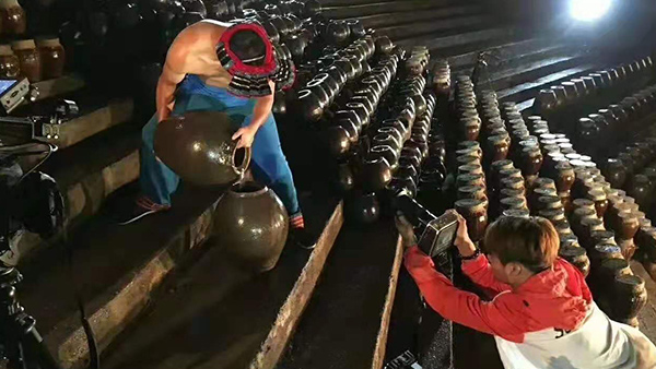 大型釀酒設(shè)備做洞藏酒，酒糟種食用菇，兩條腿走路